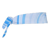 白と青のスパイラル タイヘッドバンド (回転270)