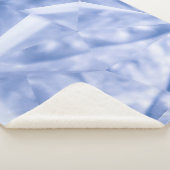 白と青のスーツのジャケット シェルパブランケット (3/4)