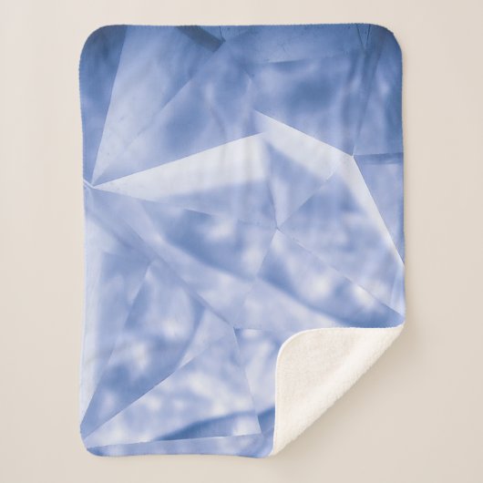 白と青のスーツのジャケット シェルパブランケット (正面)