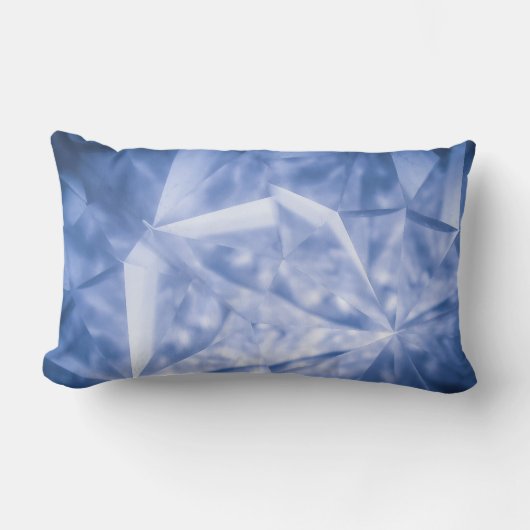 白と青のスーツのジャケット ランバークッション (正面)