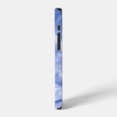 白と青のスーツジャケット iPhoneケース (左側面)