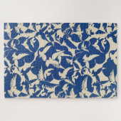 白と青のハトRijksmuseumアムステルダム ジグソーパズル (横)