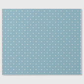 白と青のハートがブルーグレーの背景にあしらわれたロマンチックな柄の、おしゃれな包装紙。 クリスマスや ラッピングペーパー (フラット)