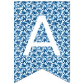 白と青のパターンアゲハチョウのバンティングフラグ バンティングフラッグ (第3の旗)