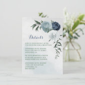 白と青のフローラ緑の詳細 エンクロージャーカード (スタンド正面)