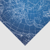 白と青のマ占星術のップ 薄葉紙 (詳細)