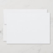 白と青のモダンな誕生日パーティー 招待状 (裏面)