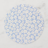 白と青のラウンドフローラ結婚のメニュー メニュー (裏面)