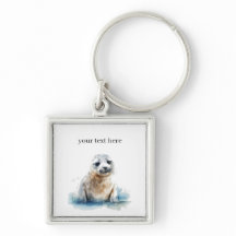 白と青の可愛いベビーシール