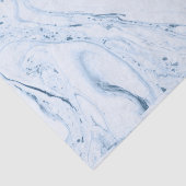 白と青の大理石渦巻き 薄葉紙 (詳細)