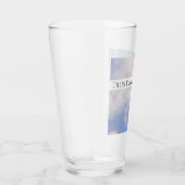 白と青の復活祭を神に信頼 タンブラーグラス (右)