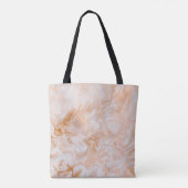 白と青の抽象芸術絵画 トートバッグ (裏面)