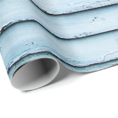 白と青の木の表面 ラッピングペーパー (ロールコーナー)