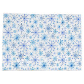 白と青の氷と雪 ラージペーパーバッグ (裏面)