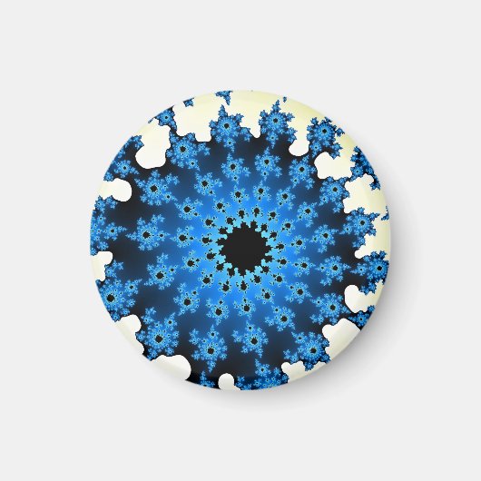 白と青の目 マグネット (正面)