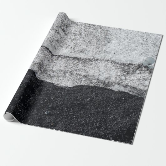 白と青の石片 ラッピングペーパー (アンロールド)