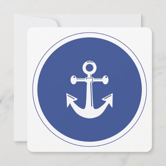 白と青の航海の結婚式招待状 招待状 (裏面)