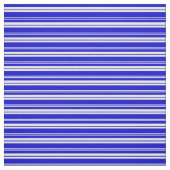 白と青の色のパターストライプのン ファブリック (見本)