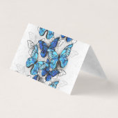 白と青の蝶の構成 (裏面)