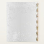 白と青の蝶の構成 プランナー手帳 (裏面)