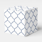 白と青地中海ののタ結婚イル フェイバーボックス (正面サイド)