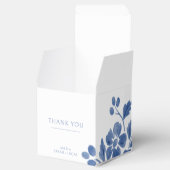 白と青 | フローラ結婚の フェイバーボックス (オープン)