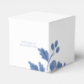 白と青 | フローラ結婚の フェイバーボックス (裏面サイド)