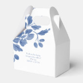 白と青 | フローラ結婚の フェイバーボックス (裏面サイド)