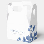 白と青 | フローラ結婚の フェイバーボックス (オープン)