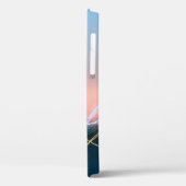 白と黄の曲線 Case-Mate iPhoneケース (裏面 / 左)