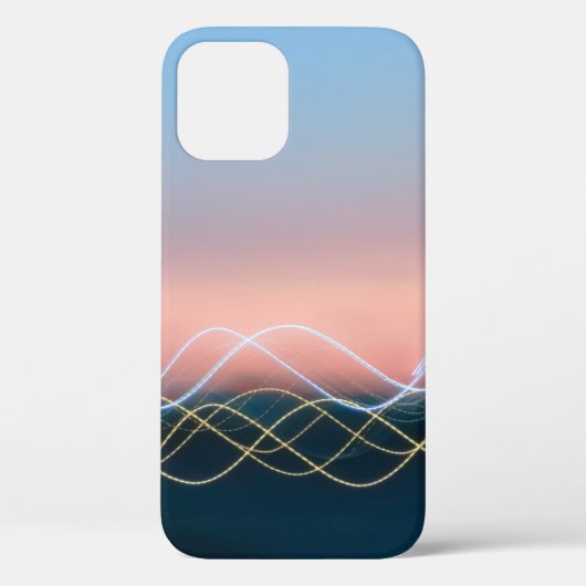 白と黄の曲線 Case-Mate iPhoneケース (裏面)