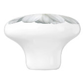 白と黄色のデイジー かわいらし セラミックノブ (側面)