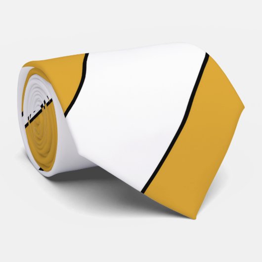白と黄色のネクタイ ネクタイ (ロール)