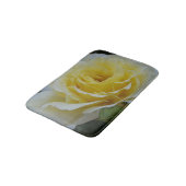 白と黄色のバラのバスマット バスマット (アングル)