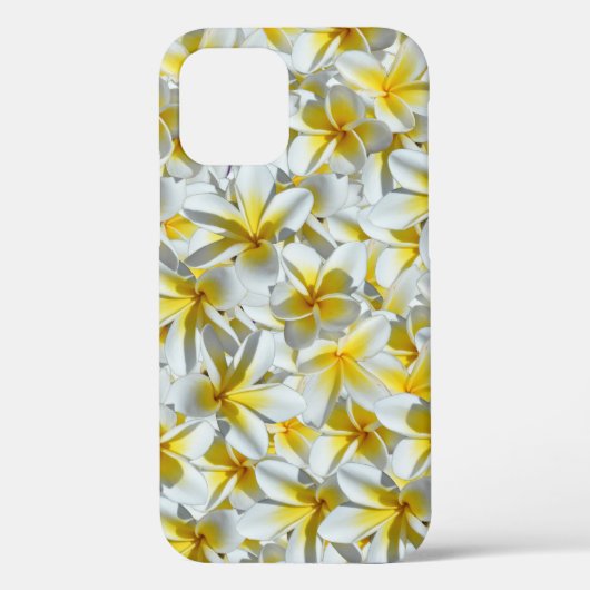 白と黄色のフランギパニの花 Case-Mate iPhoneケース (裏面)