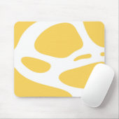 白と黄色のマウスパッド マウスパッド (マウス)