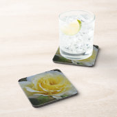 白と黄色のローズコースター コースター (右側)