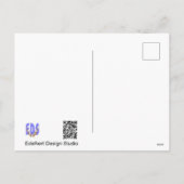 白と黄色のワイルドフラワーDIYはがき シーズンポストカード (裏面)