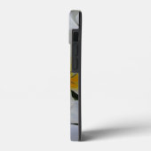 白と黄色の庭の花モノグラム Case-Mate iPhoneケース (裏面 / 左)