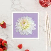白と黄色の花 スタンダードカクテルナプキン (インサイチュ)