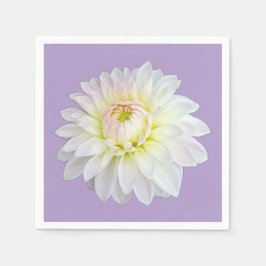 白と黄色の花 スタンダードカクテルナプキン