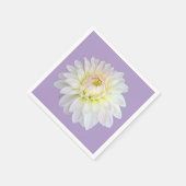 白と黄色の花 スタンダードカクテルナプキン (角)