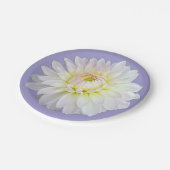 白と黄色の花 ペーパープレート (アングル)