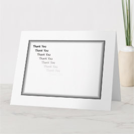 白と黒ありがとう サンキューカード