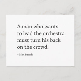 白と黒のやる気を起こさせる引用文 ポストカード