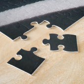 白と黒のクモの巣 ジグソーパズル (側面)