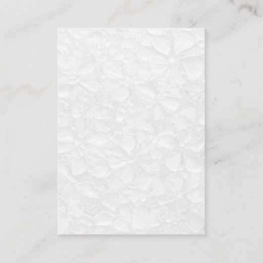 白と黒のクラシック詳細 エンクロージャーカード (裏面)