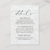 白と黒のクラシック詳細 エンクロージャーカード (正面)