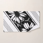 白と黒のグラフィックに甘美なイチゴ バスタオルセット (ハンドタオル)