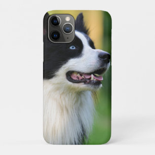 白と黒のコリ縁どー犬 iPhone 11 PROケース